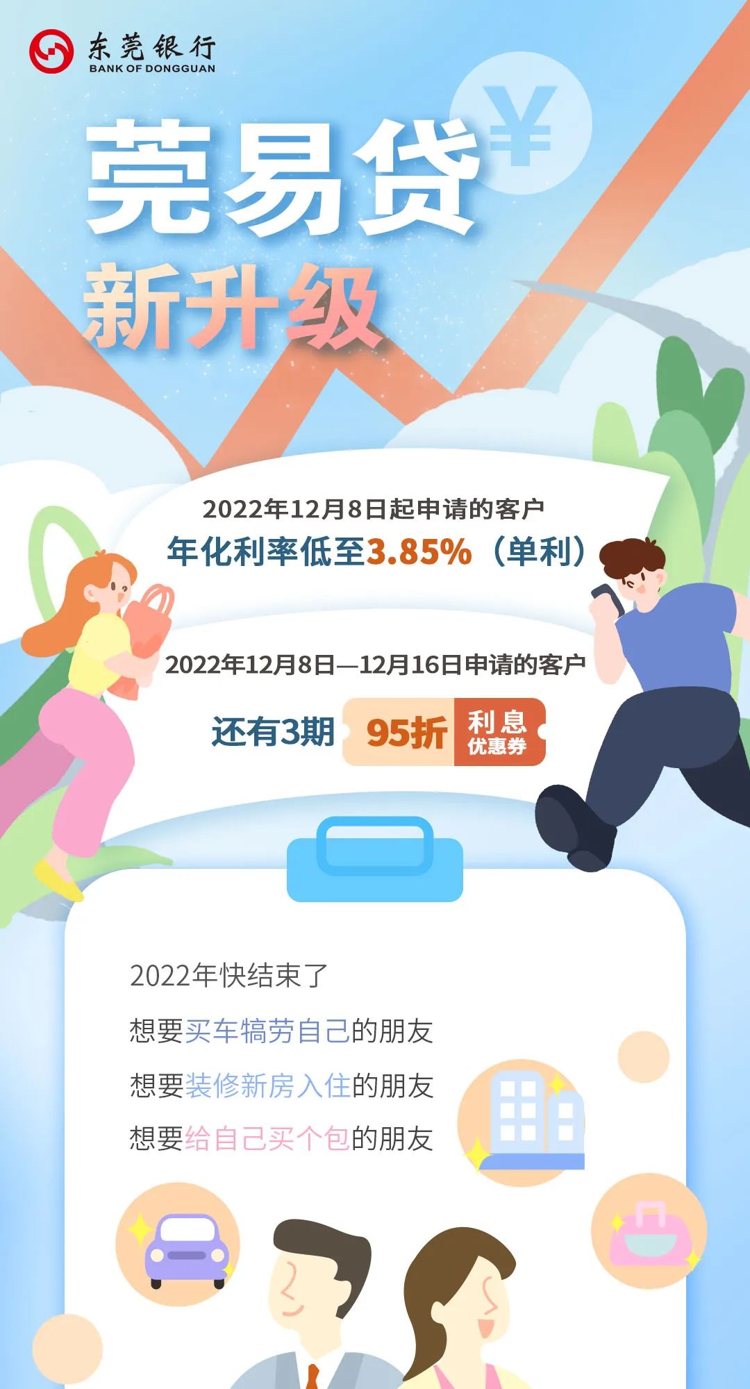 东莞银行莞易贷升级：年化利率低至3.85%！